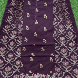 জামদানি স্টাইল ওড়না - Purple কালার