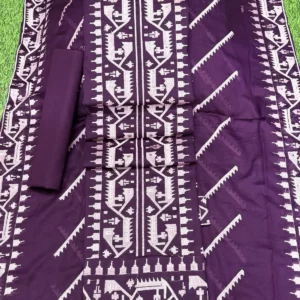 জামদানি স্টাইল ওড়না 02 - Purple Color