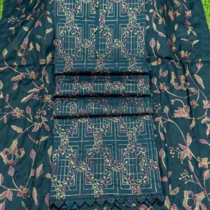 লাকনো কাজের থ্রি পিস – টরে কালার